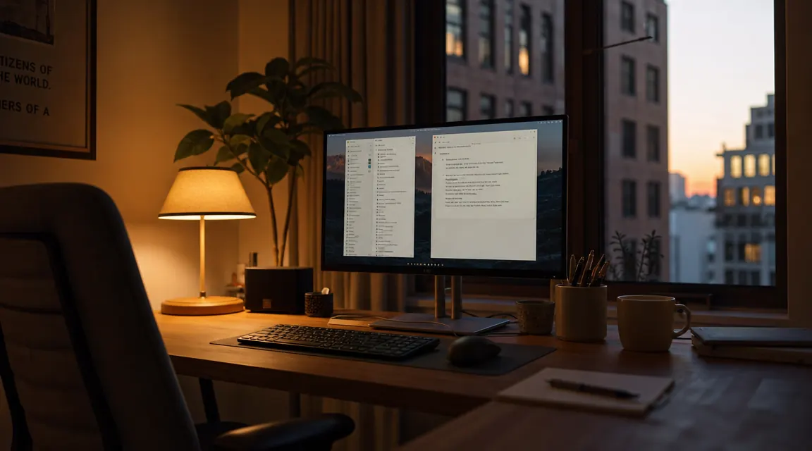 How to Light a Home Office Without Glare on Your Screens