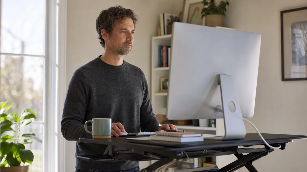 How to Switch From Sitting to Standing at Your Home Office Desk