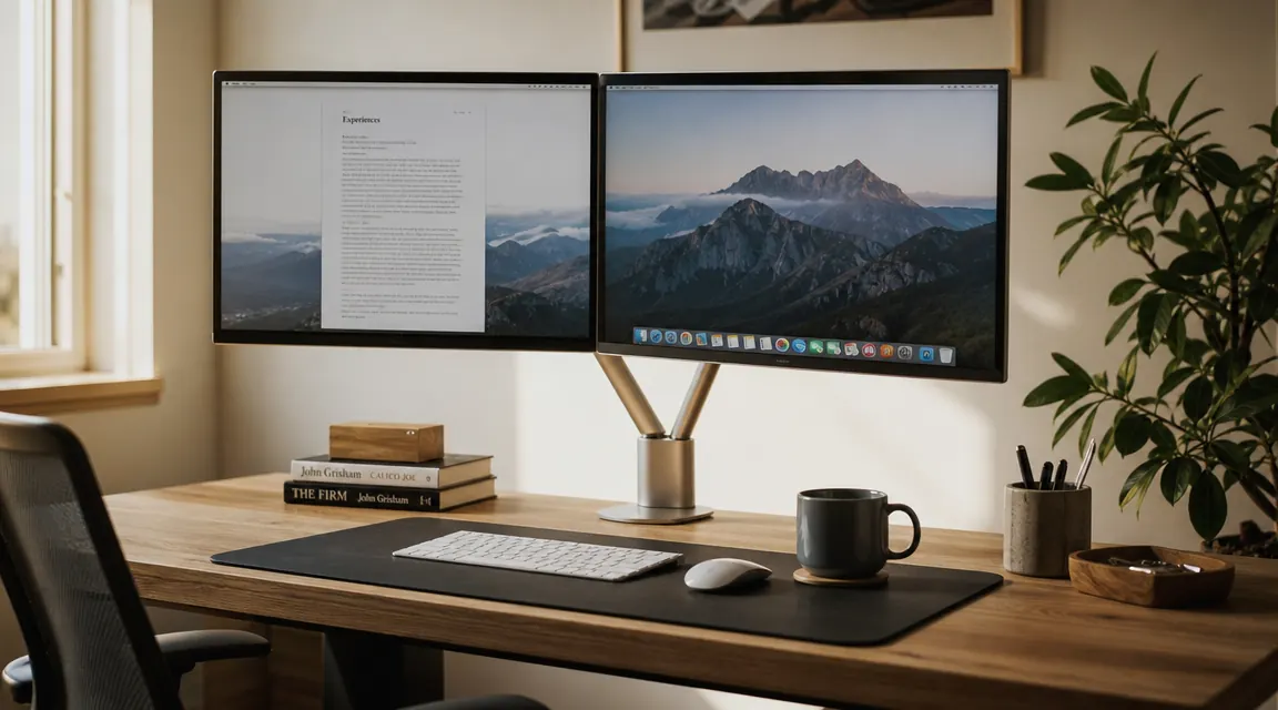 HUANUO Dual Monitor Arm Review: A Full Year on My Home Office Desk